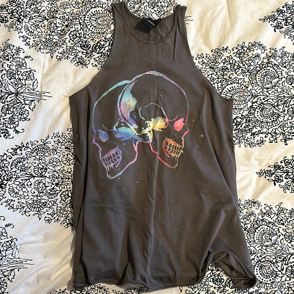ASOS skull muscle t shirt